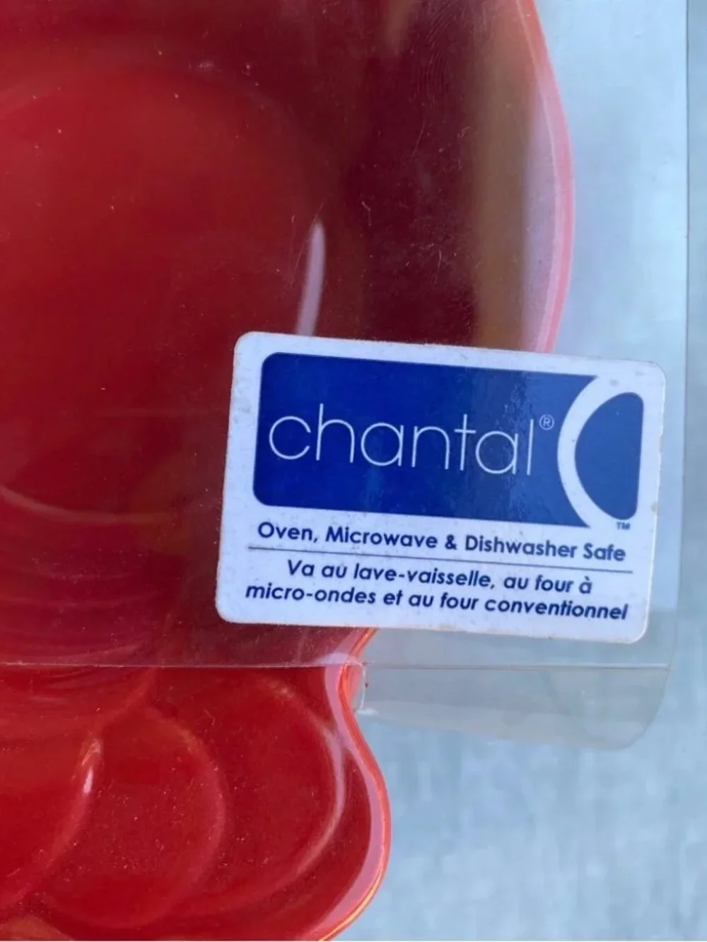 NWT Chantal red lobster shaped ramekin butter dish bowl